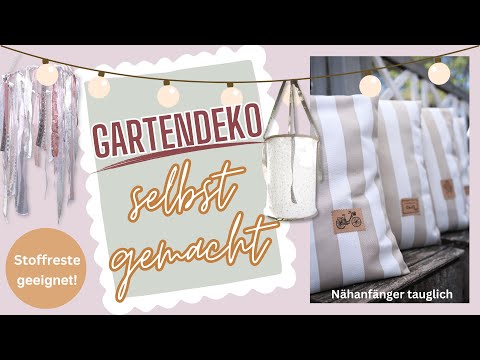 🧵5 schnelle DIY Dekoideen aus STOFF für Balkon/Terrasse