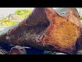 Not Easy To Conquer Sawing Very Hard Old Wood