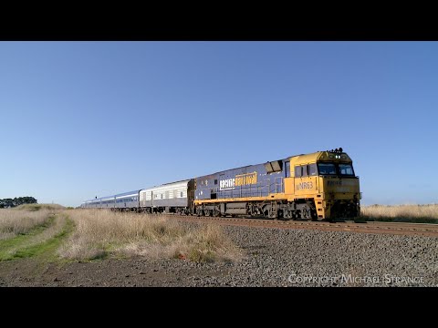 NR63 Leading 6 Carriage 6MA8 "The Overland" Passenger Train (26/5/2023) - PoathTV Railways