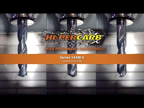 Coolant-thru Hi-PerCarb® Series 143M-S Drills for High Production Holemaking