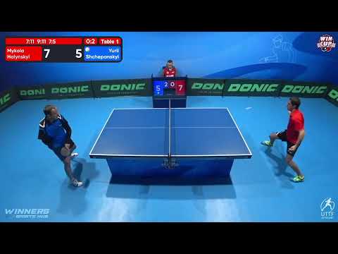 09:00 Mykola Halynskyi  0-3 Yurii Shchepanskyi West 1 WIN CUP 12.11.2022 | TABLE TENNIS WINCUP