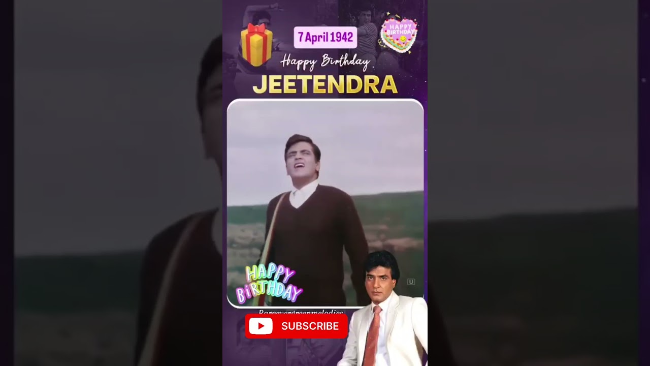 Jeetendra ji 84th happy Birthday Birthday 🙏#shortsfeed #shorts#Bollywood
