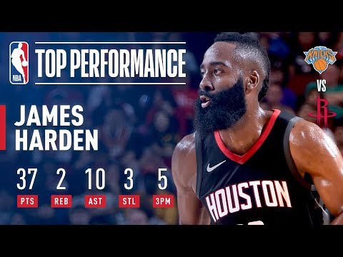 James Harden Scores 37 Points, Dishes 10 Assists vs. Knicks | November 25, 2017