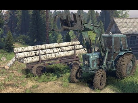 Извращения на тракторах в Spintires по сети.