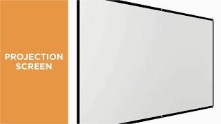 Economy Fixed Frame Projection Screen -PEGA100