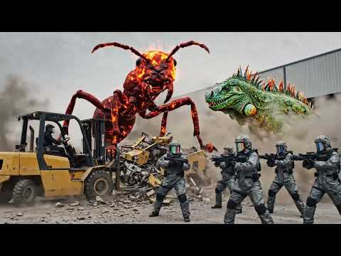 Giant Creatures Collide: Unthinkable Monster War on a Florida Farm