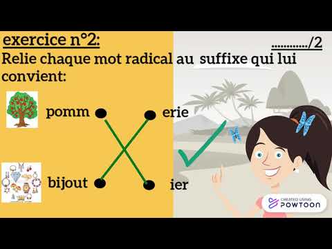 correction des exercices des suffixes