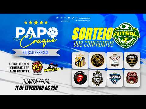 SORTEIO DOS CONFRONTOS DO CAMPEONATO MUNICIPAL DE FUTSAL 2026 | CABECEIRAS (GO)