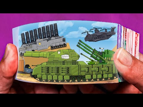 Nino VS Soviet Ratte Flipbook Animation | Tank Battle Cartoon