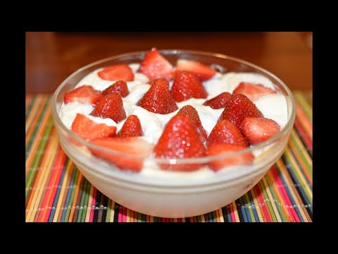 preparación de fresas con crema de leche | alexis conde