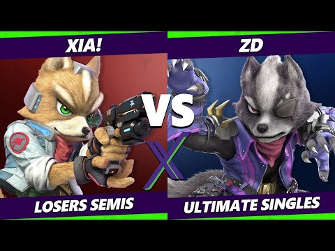S@X 433 Losers Semis - ZD (Wolf) Vs. Xia! (Fox) Smash Ultimate - SSBU