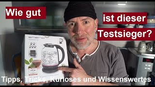 ✅TESTSIEGER - Bester Glas Wasserkocher mit Temperaturwahl? Innenbeleuchtung - Test 2024 deutsch