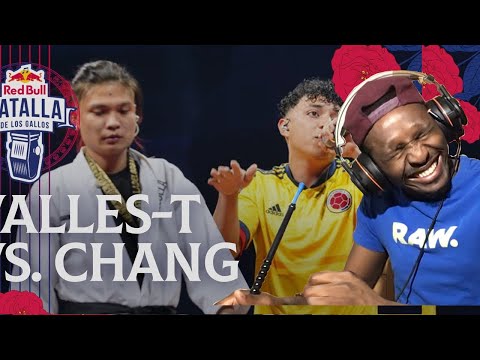 Americano reacciona a las batallas de rap españo VALLES-T vs CHANG -| Red Bull Internacional 2019