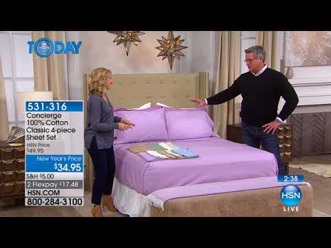 HSN | HSN Today: Concierge Collection Bedding 01.24.2018 - 07 AM