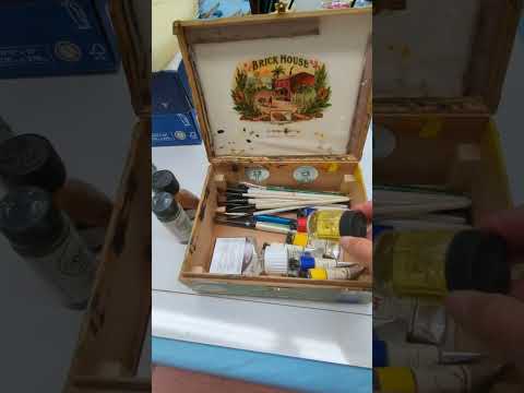 Homemade Cigar Box Pochade
