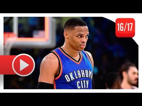 Russell Westbrook Full Highlights vs Lakers (2016.11.22) - 34 Pts, 13 Ast, 8 Reb (OKC Feed)
