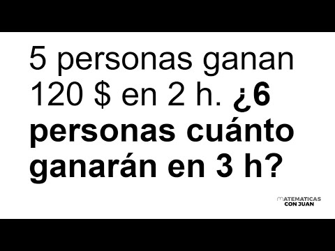 PROBLEMA DE PROPORCIONALIDAD COMPUESTA CON TRABAJADORES. Matemáticas Básicas