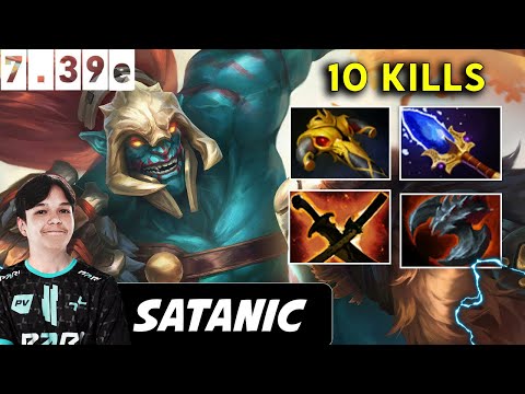 Satanic Huskar Safelane Ultra Carry 10 Kills - Dota 2 Pro player Full Gameplay