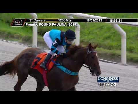 CARRERAS HIPODROMO MAROÑAS - 220918 c03 1° CORAZON INDOMABLE (BRZ)