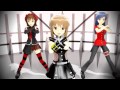 【MMD】 「Alice or Guilty」 春香・千早・雪歩 【THE IDOLM@STER】 