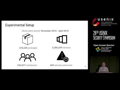 USENIX Security '19 - Small World with High Risks: A Study of Security Threats in the npm Ecosystem