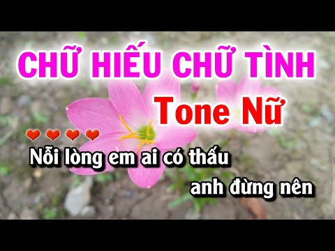 Karaoke Chữ Hiếu Chữ Tình - Tone Nữ - Nhạc Sống Tuyết Mai