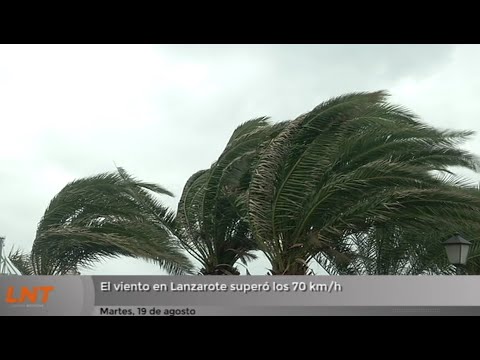 El viento en Lanzarote superó los 70 km por hora