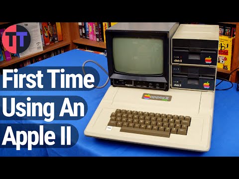 Learning to use an Apple II Plus for the First Time