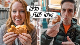 We Tried TOKYO STREET FOOD! - BEST Tagoshi Ginza Street Tour! (Tokyo, Japan)