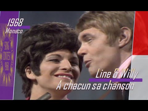 eurovision 1968 Monaco 🇲🇨 Line & Willy - À chacun sa chanson ᴴᴰ