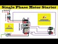 Single Phase Motor Starter Engineers CommonRoom Electrical Circuit Diagram