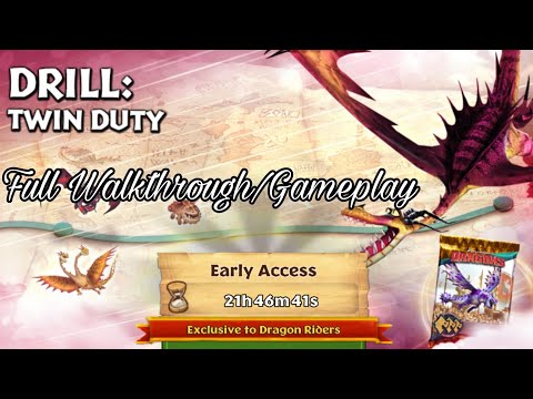 DRILL: TWIN DUTY Full Walkthrough/Gameplay - New Gauntlet Event - Dragons:Rise of Berk
