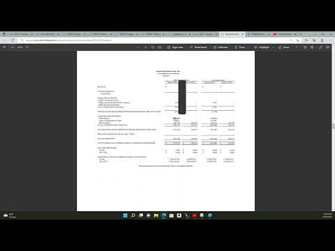 Quick guide to reading a 10Q