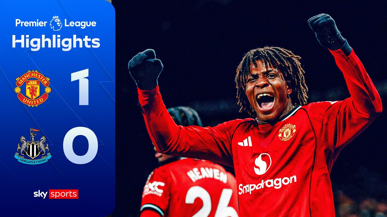 Dorgu volley sends Man Utd fifth 🔴 | Man Utd 1-0 Newcastle | Premier League Highlights