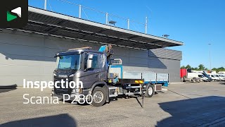 Scania P280 4X2 HMF Euro 6 flatbed truck for sale - Image 4 | Autoline Scania P280 4X2 HMF Euro 6 flatbed truck | Image 4 - Autoline