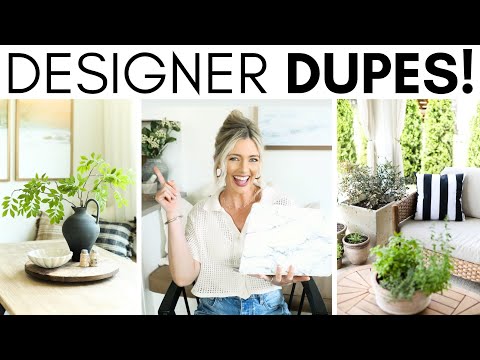 HOME DECOR DUPES || HOME DECORATING TIPS & IDEAS || HIGH-END LOOK FOR LESS