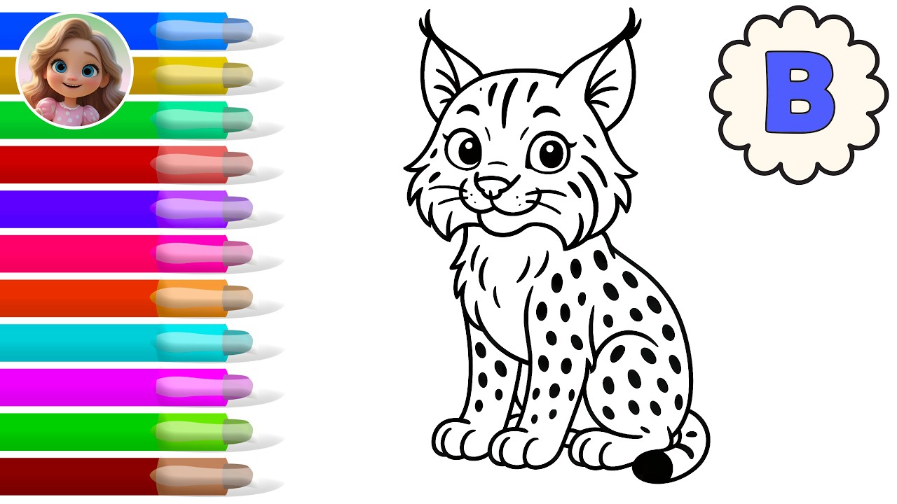 🎨🅰️ Learn the Letter B and Draw a Bobcat! | Fun ABC Learning for Toddlers 🐜✏️