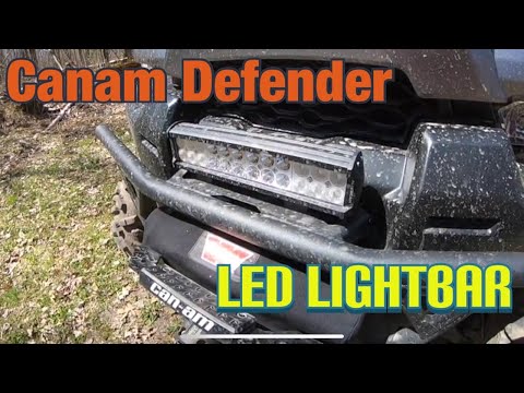 CanAm Defender LED Light Bar Install