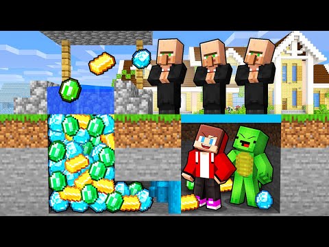 Mikey and JJ Created a Wishing Well to Rob Millionaires in Minecraft! (Maizen)