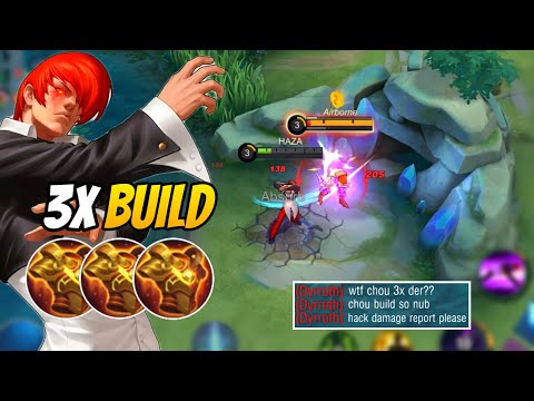 PRANK CHOU X3 RADIANT ARMOR BUILD FOR MID GAMEPLAY | HAZA HARD CARRY AUTO MVP in RANKED - MLBB