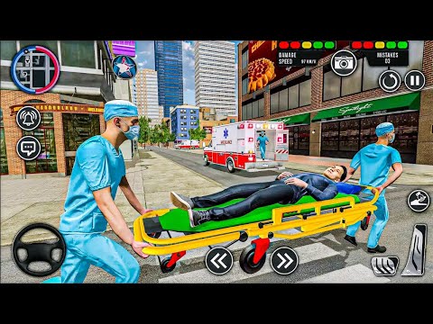 Emergency Ambulance Simulator 3D - City Ambulance Rescue Driving Game - Android iOS Gameplay 2026