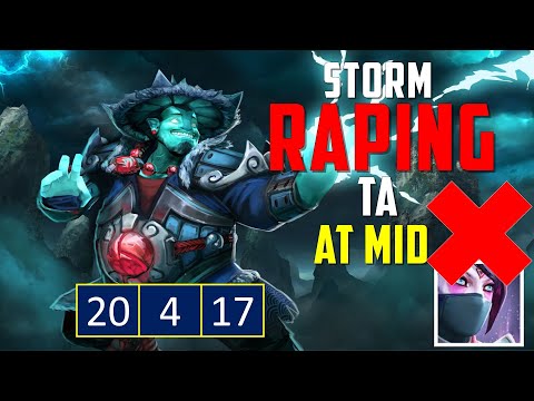 (Laning Tutorial) Storm vs TA - How to rape TA at mid?