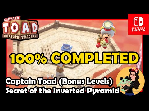 SECRET OF THE INVERTED PYRAMID (ODYSSEY LEVELS 1) Gems, Moon & Bonus -Captain Toad Treasure Tracker