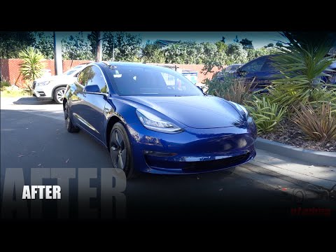 Clear Bra Fail - Tesla - Before/After PPF OCDetailing Way