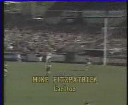 Mike Fitzpatrick chest mark versus Footscray