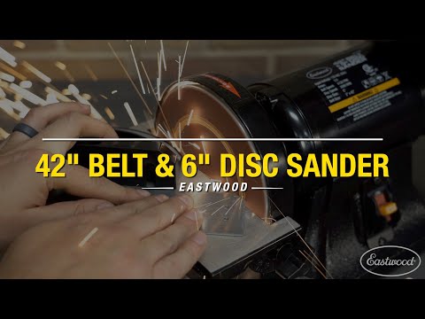 42" Belt and 6" Disc Sander - Sharpen, Bevel, Radius, Grind and More! Eastwood