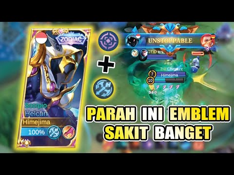 GILA EMBLEM INI SAKIT BANGET I HYPER HELCURT I TOP GLOBAL HELCURT I TUTORIAL BERMAIN HELCURT - MLBB