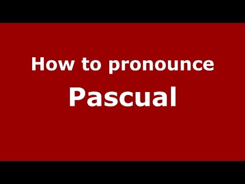 How to pronounce Pascual (Brazilian Portuguese/Brazil)  - PronounceNames.com