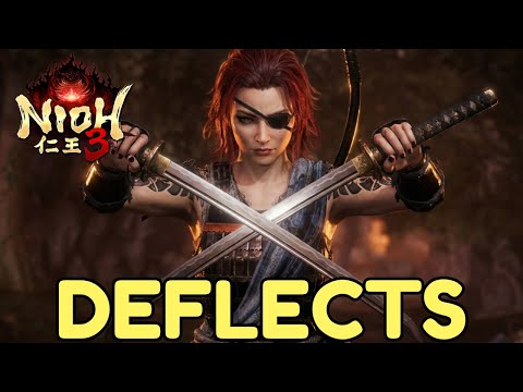 NIOH 3  - Green Shadow's Blade DEFLECTS Boss Fight [Dual Swords Perfect Parries]
