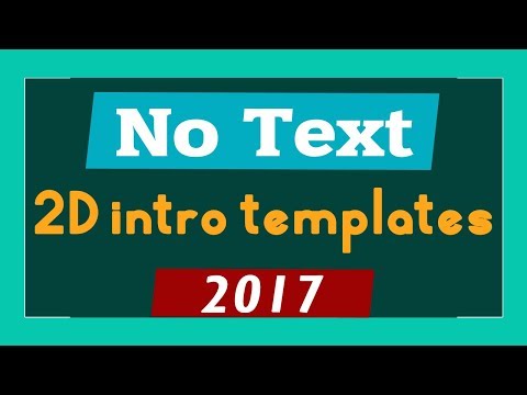 Top 10 Free 2D Intro Templates 2017 No Text Download Video